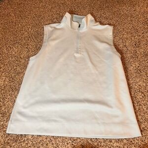 Hickey‎ Freeman Golf Polo Sleeveless 1/4 Zip Athletic Top Large